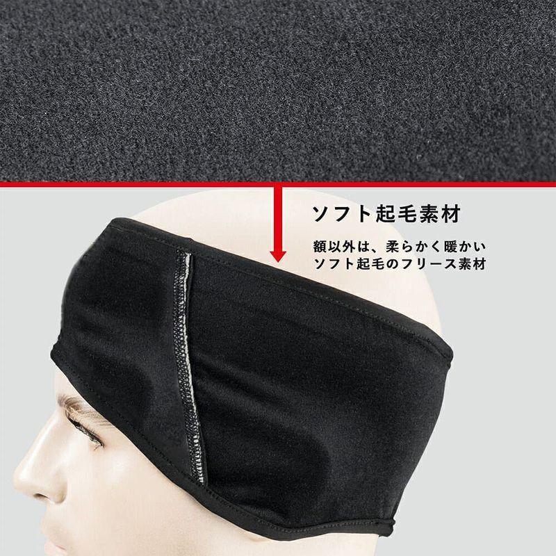 Alubes ヘアバンド 税込 耳あて 秋冬用 ヘッドバンド イヤーウォーマー インナーキャップ フリース ロードバイク ヘッドウォーマー 防寒