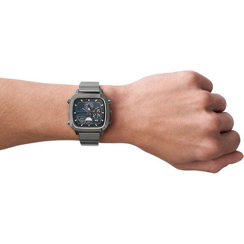 フォッシル Watch Retro Anadigital FS5892 メンズ Smoke Watch Retro Smoke Anadigital FS5892 メンズ Band