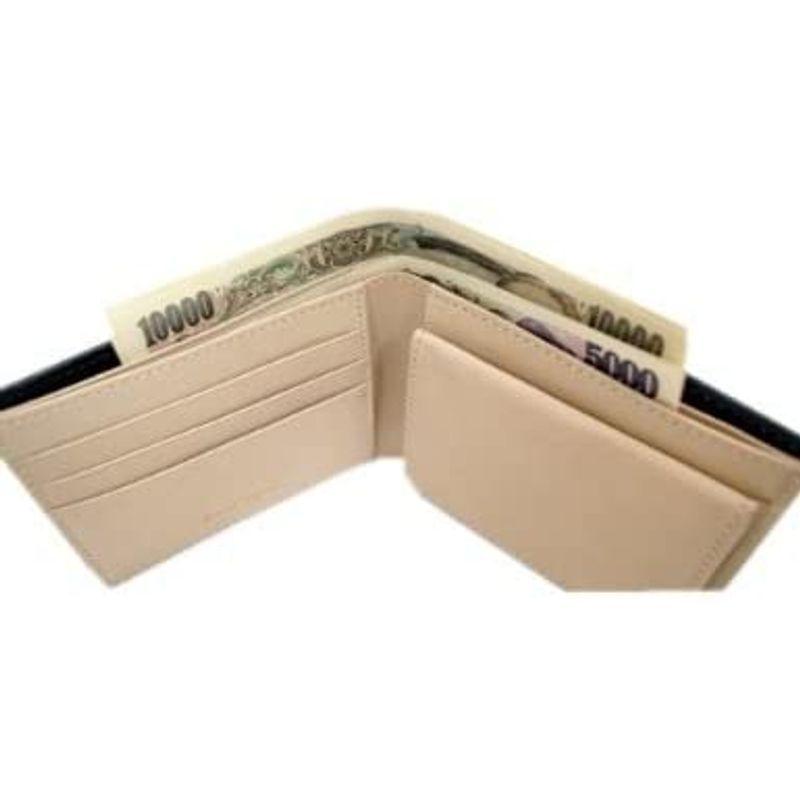 Saint Mode（セイントモード）国産コードバン(馬尻革)×本ヌメ革財布(BOX型小銭入付二つ折財布） (ブルー) 財布、帽子、ファッション小物 CE1597601382(14023円)