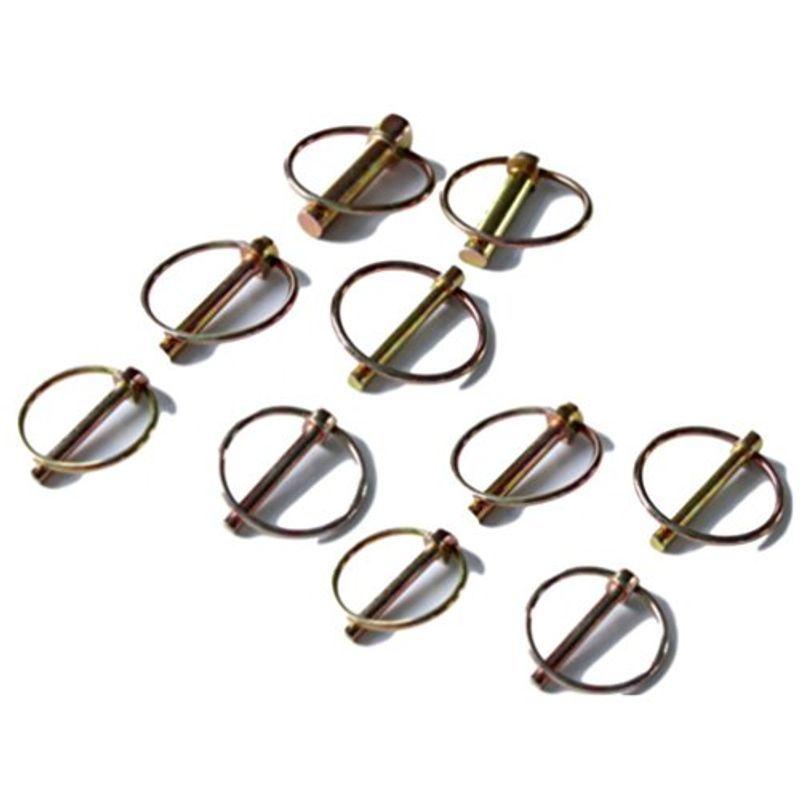 [ドナリー]リンチピン ロックピン 農機 耕運機 トラクター パイプ 連結 ジョイント 10個セット (6mm×45mm