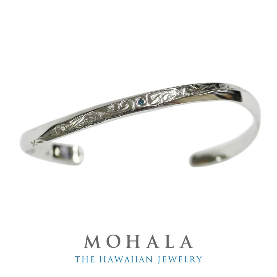 レディースバングル　ハワイアンジュエリー　カップル　大人　きれいめ　オシャレ　シンプル　記念日　ギフト　MOHALA　モハラ　MHB021350