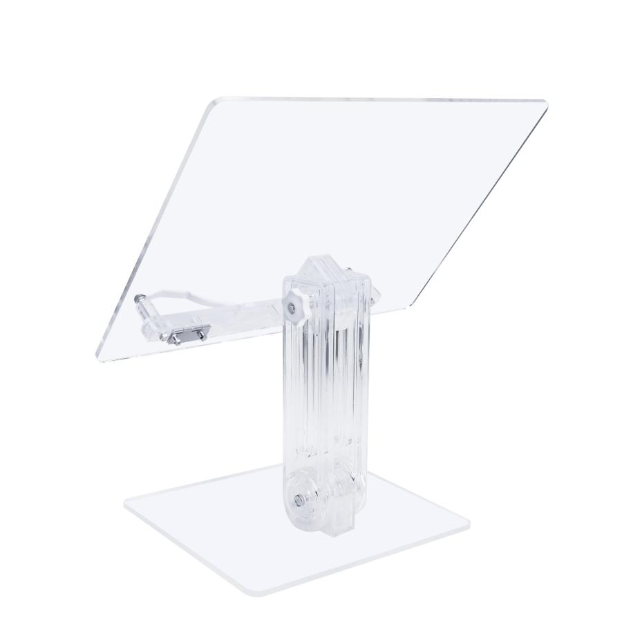 アクリルスタンド ブックスタンド 透明スタンド タブレットスタンド スマホ 本たて 角度調整 高さ調整 回転 折り畳みスタンド 見開き 料理 譜面台 読書スタンド |  | 02