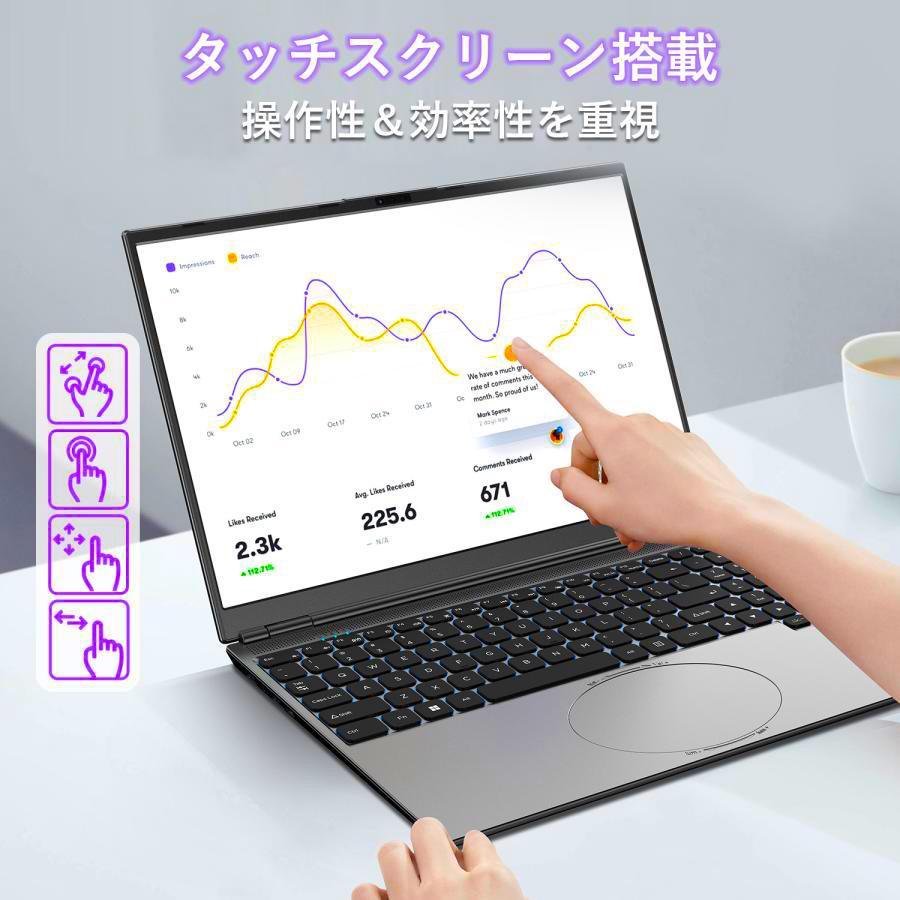 VETESA 保証付 新品ノートパソコン 16型 Office Windows11 第8