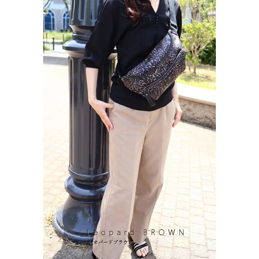 国際ブランド 予約8上 即納あり ボディバッグ レディース きれいめ 大人 ウエストバッグ ウエストポーチ ナイロン ショルダーバッグ レオパード Aynaelda Com