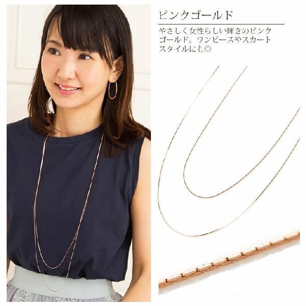 ロング ネックレス レディース 華奢 スネーク チェーン 2連 ゴールド シルバー チェーンのみ 30代 40代 人気 Nl019 アクセサリーsalt Yahoo店 通販 Yahoo ショッピング