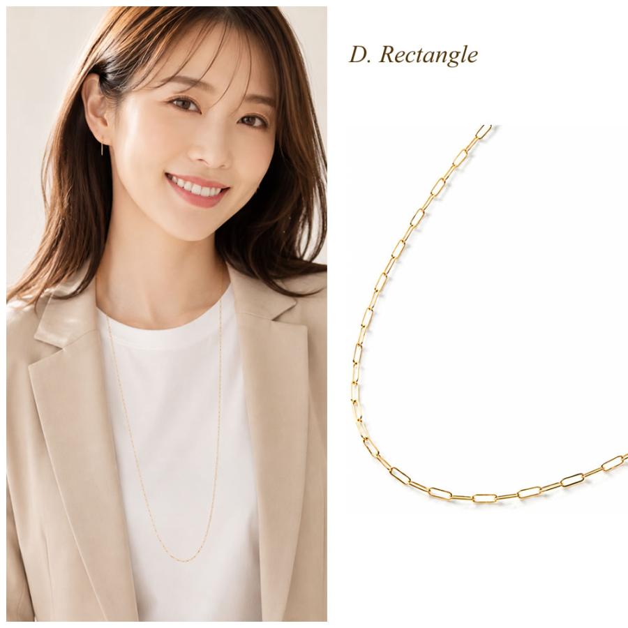 ロング ネックレス レディース シンプル 1連 K14GF チェーンのみ 80cm
