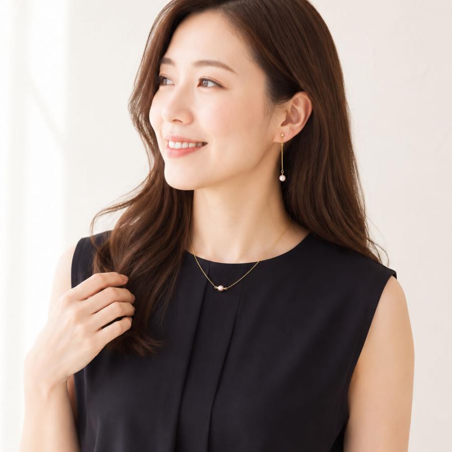 パールネックレス レディース 1粒 淡水真珠 K14GF ゴールドフィルド