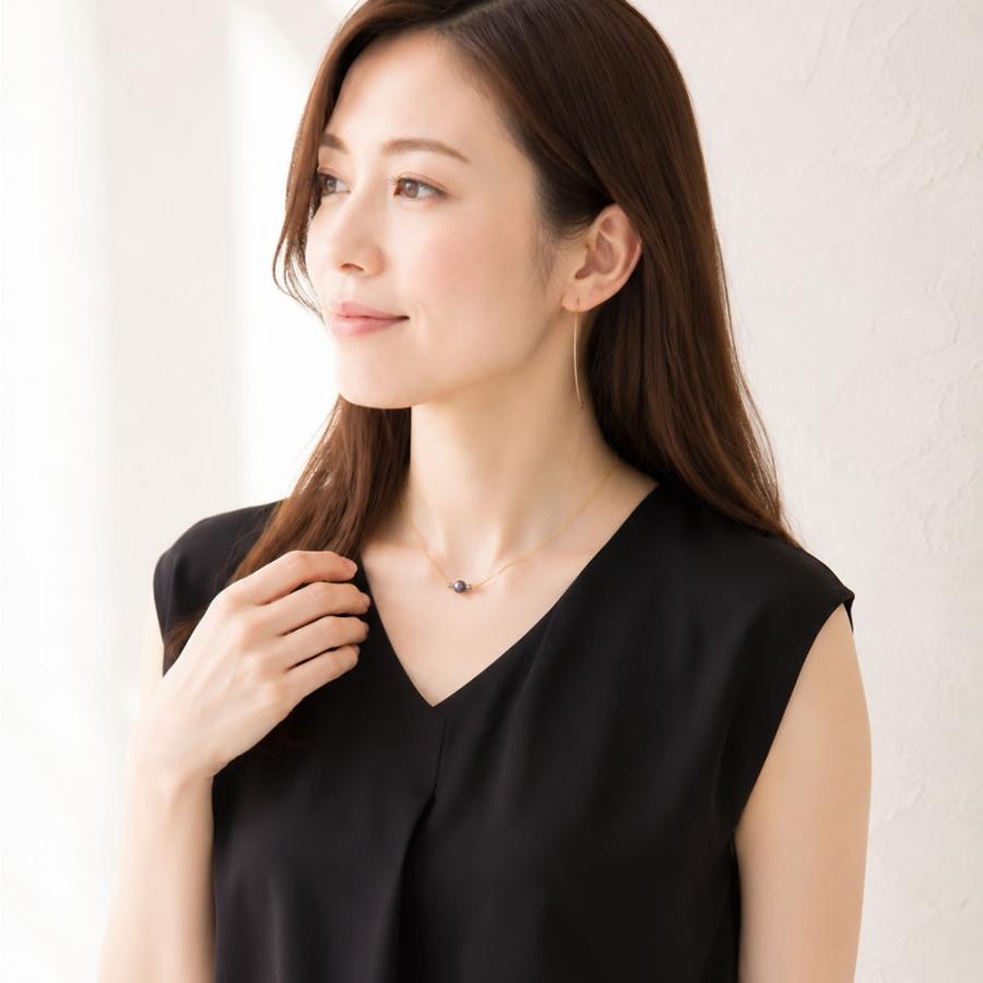 パールネックレス レディース 1粒 淡水真珠 K14GF ゴールドフィルド