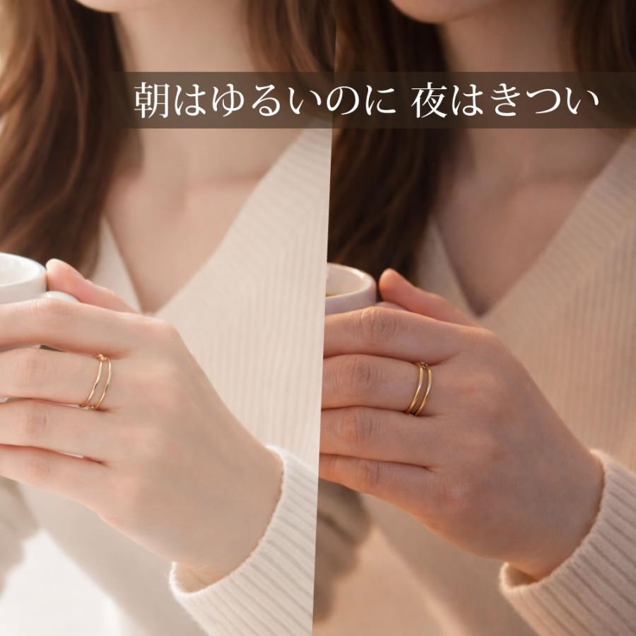 K14GF フリーサイズ リング Ever Fit 指輪 サイズ調整 5号〜20号