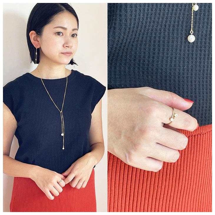 ロコページ◇k14gf ダブル ジルコニア K14GF ゴールド フィルド 調節 可能 リング 指輪 14