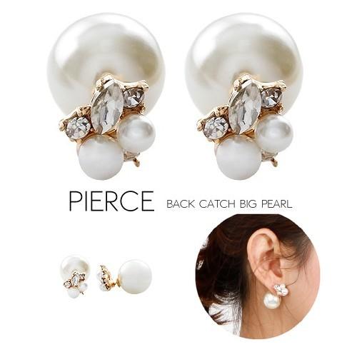 パール ピアス パール バックキャッチ ビジュー 結婚式 かわいい おしゃれ Lune ルネ 通販 Yahoo ショッピング