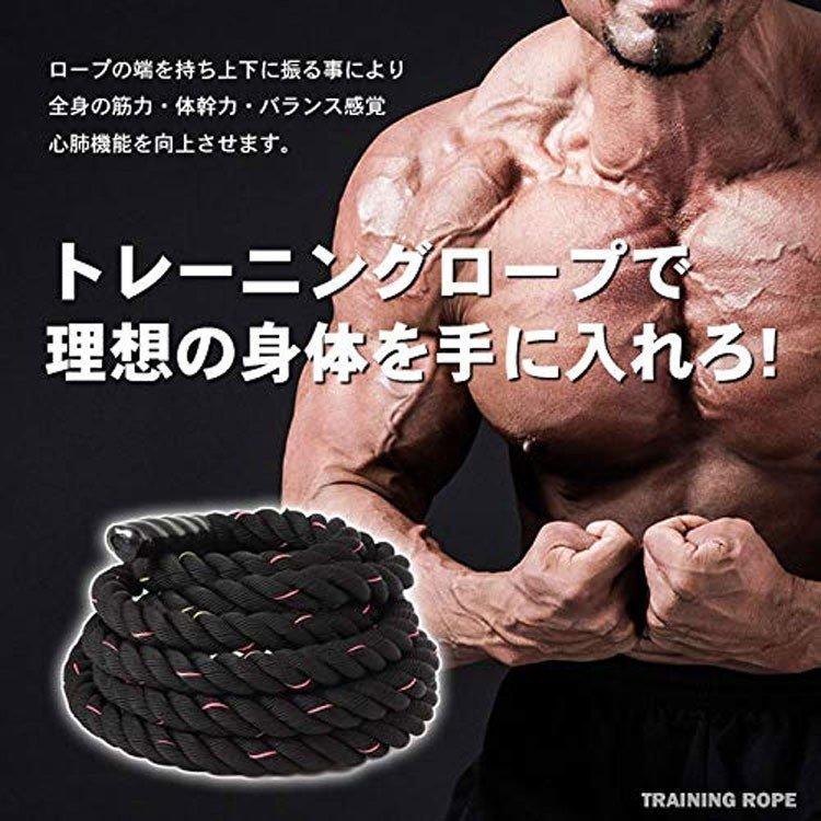直送商品 トレーニングロープ 15ｍ バトルロープ ロープ フィットネス 体幹 格闘技 筋トレ トレーニング パワーベルト Www Futurefamous Media