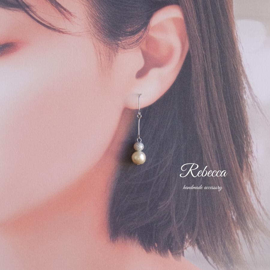 イヤリング 日本製 ノンホールピアス 痛くない 雪だるま コットン