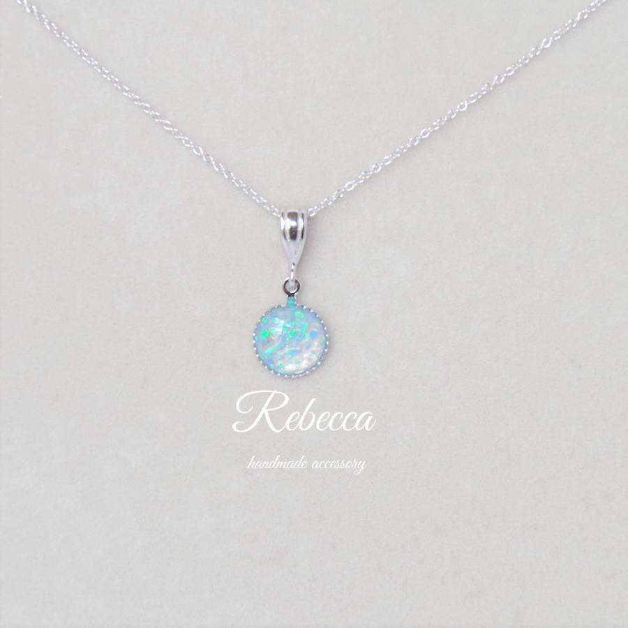 ネックレス 日本製 極細チェーン 京都オパール サージカルステンレス