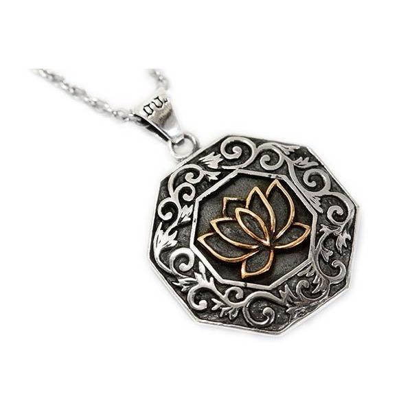 ドラゴン 竜 梵字 結界 蓮の花 ロータス お守り ゴールド ペンダント