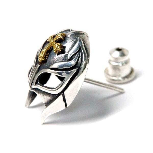 シルバー925 スタッド ピアス メキシコ プロレス ルチャリブレ マスク