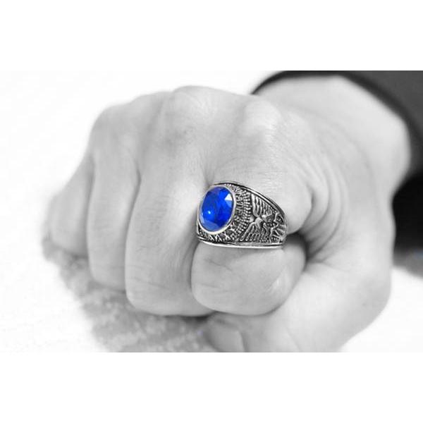 USA シルバー925 リング ジルコニア 海軍 AIRFORCE