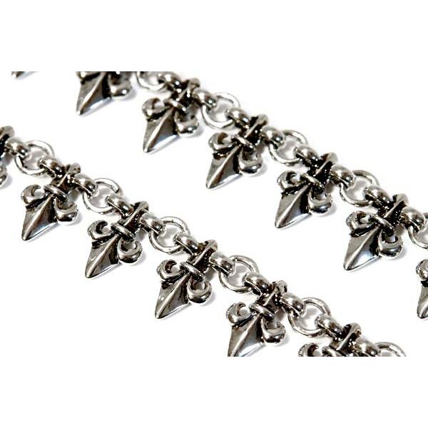 百合の花 紋章 フルールドリス メンズ ウォレットチェーン : 東京