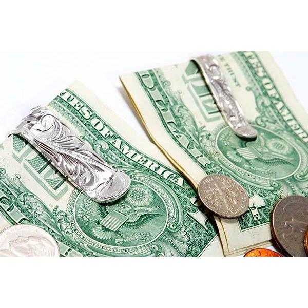 ハワイアンジュエリー プルメリア 花 フラワー 波彫り スクロール