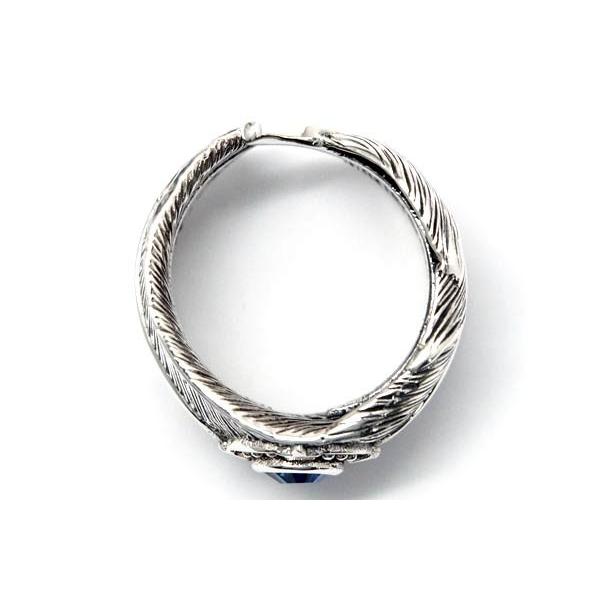 インディアンジュエリー リング 天然石 ミスティックトパーズ フェザー 羽 スター 星 シルバー925 メンズ | Indian Jewelry | 05