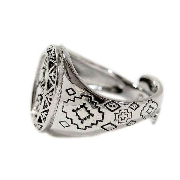 Indian Jewelry ココペリ 精霊 幾何学模様 シルバー925 インディアン