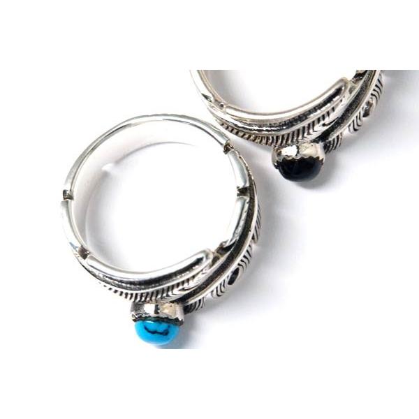 Indian Jewelry インディアンジュエリー リング フェザー 羽 ラウンド