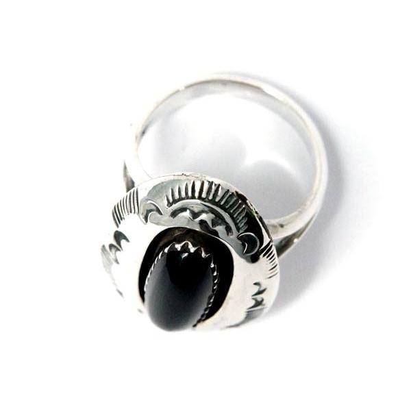 Indian Jewelry インディアンジュエリー リング オニキス サンレイズ