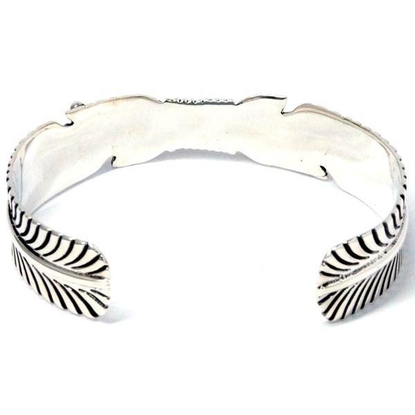 Indian Jewelry シルバー フェザーバングル Indian Jewelry