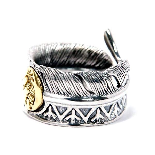 Indian Jewelry インディアンジュエリー リング フェザー 羽 ココペリ
