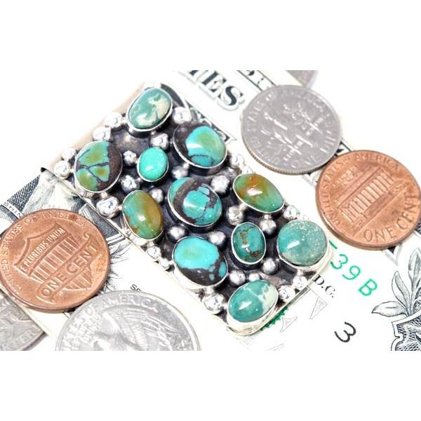 インディアンジュエリー　マネークリップ　ターコイズ Indian Jewelry インディアンジュエリー マネークリップ 天然石