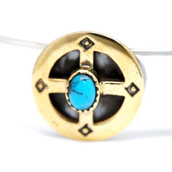 全ての バングル インディアンジュエリー ブレスレット メンズ シルバー925 十字架 クロス イエローゴールド 縄 メディスンホイール メンズアクセサリー Dagl Tg