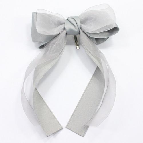 ポニーフック リボン サテン レース ヘアアレンジ ヘアアクセサリー