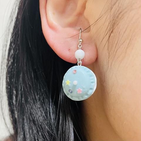 痛くないイヤリング マカロン スイーツ かわいい キッズイヤリング