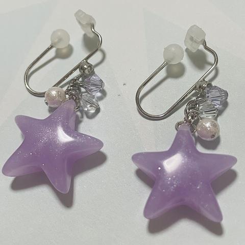 キッズイヤリング 痛くないイヤリング 星 かわいい キッズイヤリング 子供用イヤリング