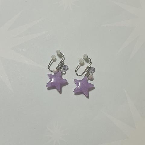 痛くないイヤリング 星 かわいい キッズイヤリング 子供用イヤリング