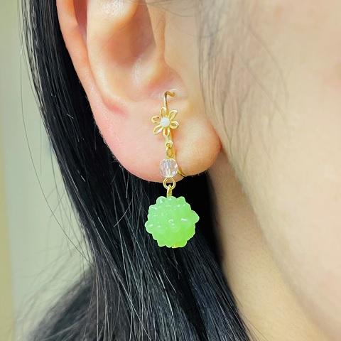 痛くないイヤリング 金平糖 かわいい キッズイヤリング 子供用