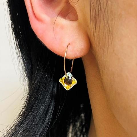 K10 ノンホールイヤリング ノンホールピアス リングデザイン ニューノンホールピアス K10イヤリング ぶらぶら動いてキラキラします