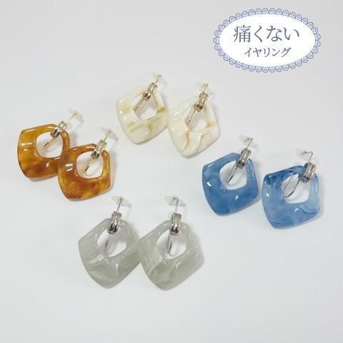 痛くないイヤリング ベッコウ風イヤリング ピナチョコ Pc アクセサリージャパン 通販 Yahoo ショッピング