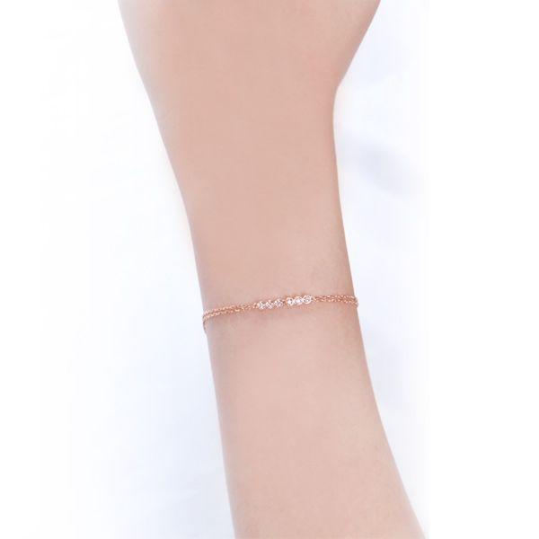 ブレスレット レディース ダイヤモンドブレスレット ピンクゴールド