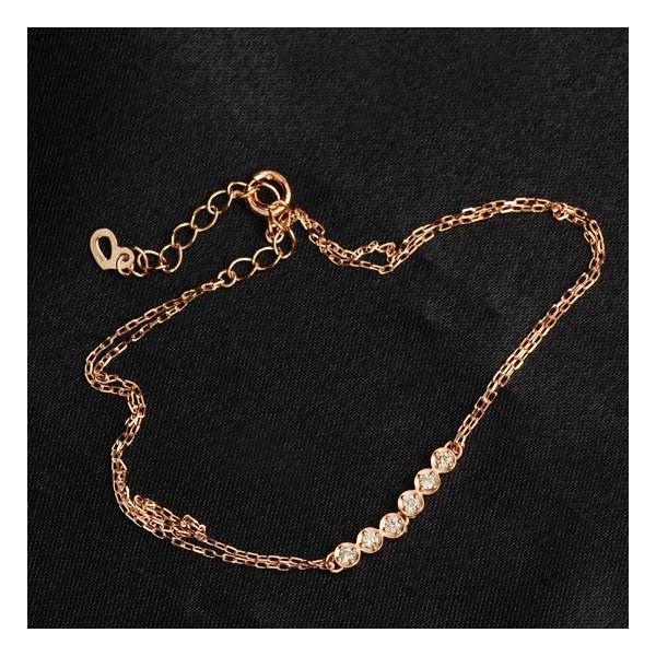 ブレスレット レディース ダイヤモンドブレスレット ピンクゴールド