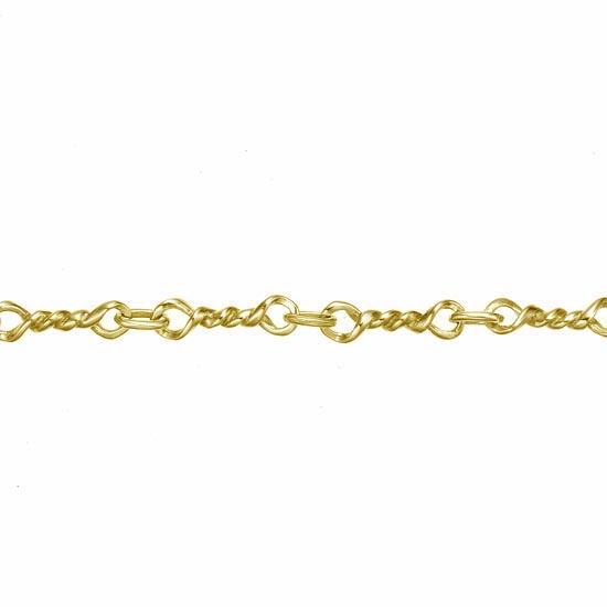 18金イエローゴールドツイストチェーンネックレス 爆買 : アクセサリー 