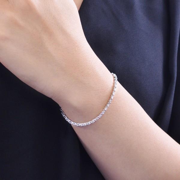 ファーストデイ☆12%クーポン】テニスブレスレット ダイヤモンド 2  