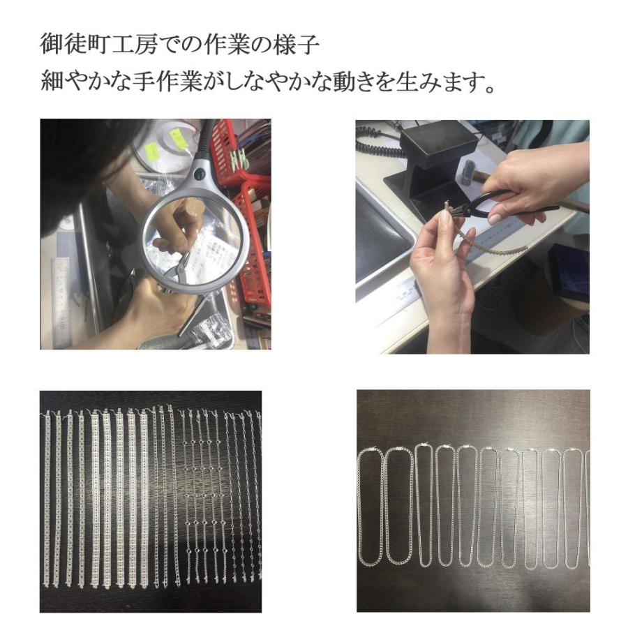 ダイヤモンド テニスブレスレット 2カラット 18金 k18 ホワイトゴールド 2本爪 テニスチェーン 手造り 長さ指定作成可能 爆買_6