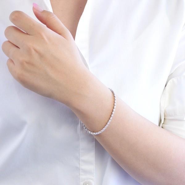2mm/16cm 人工ダイヤモンド テニスブレスレットS925プラチナ 金アレ◎ 2mm/16cm 人工ダイヤモンド テニスブレスレットS925プラチナ 金