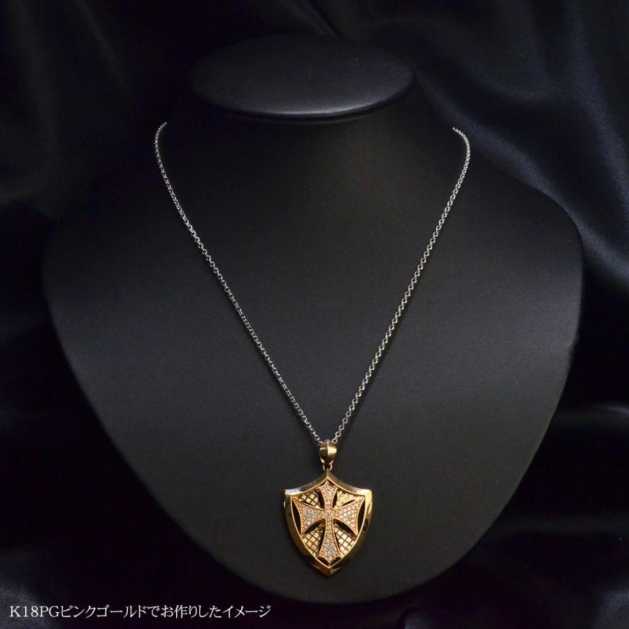18金 ペンダントトップ メンズ K18 ゴールド ダイヤモンド クロス