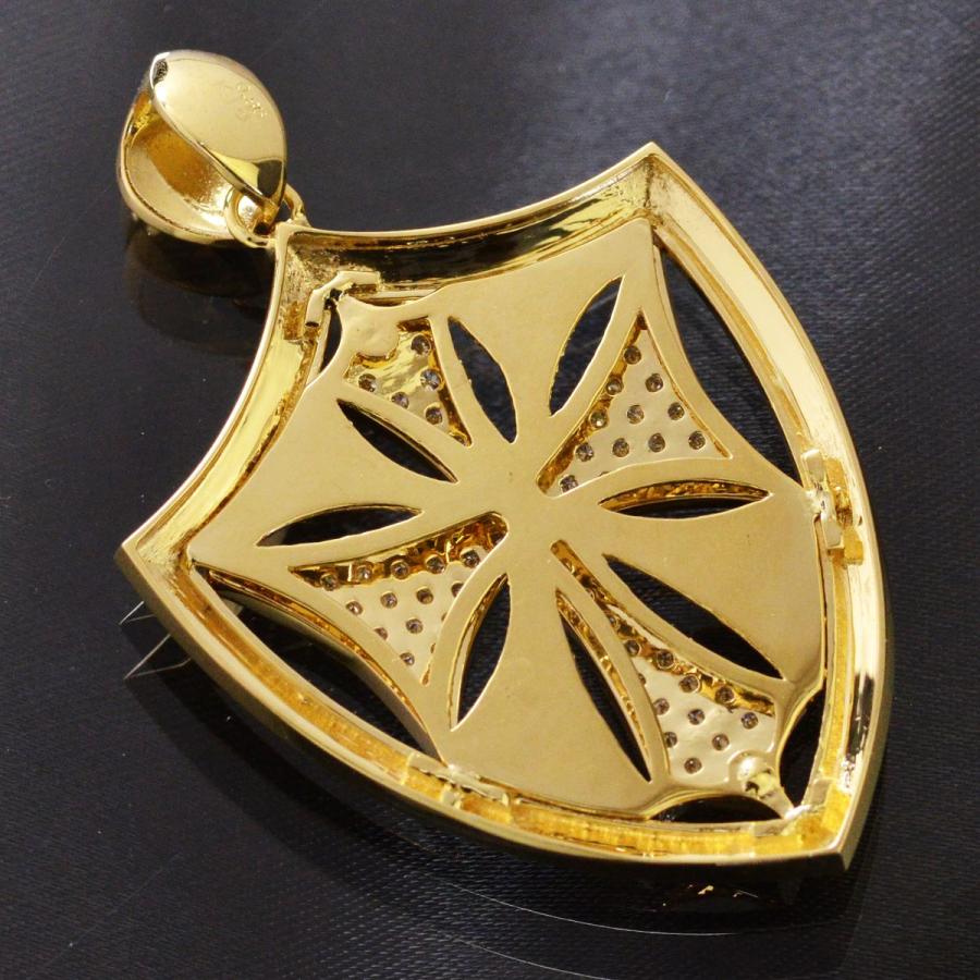 18金 ペンダントトップ メンズ K18 ゴールド ダイヤモンド クロス