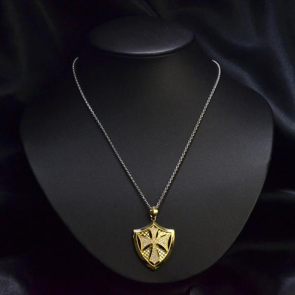 18金 ペンダントトップ メンズ K18 ゴールド ダイヤモンド クロス