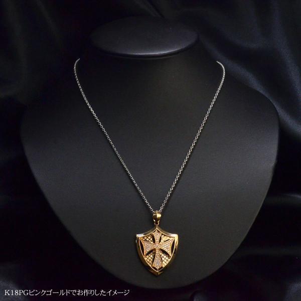 K18　ペンダントトップ ペンダントトップ K18 フィッシュフック ダイヤモンド メンズ 18金
