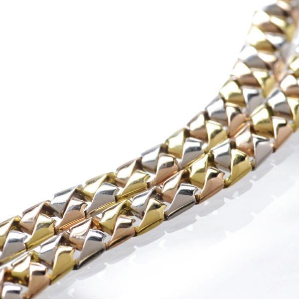 喜平 ネックレス メンズ 18金 K18 プラチナ Pt900 45cm キヘイ