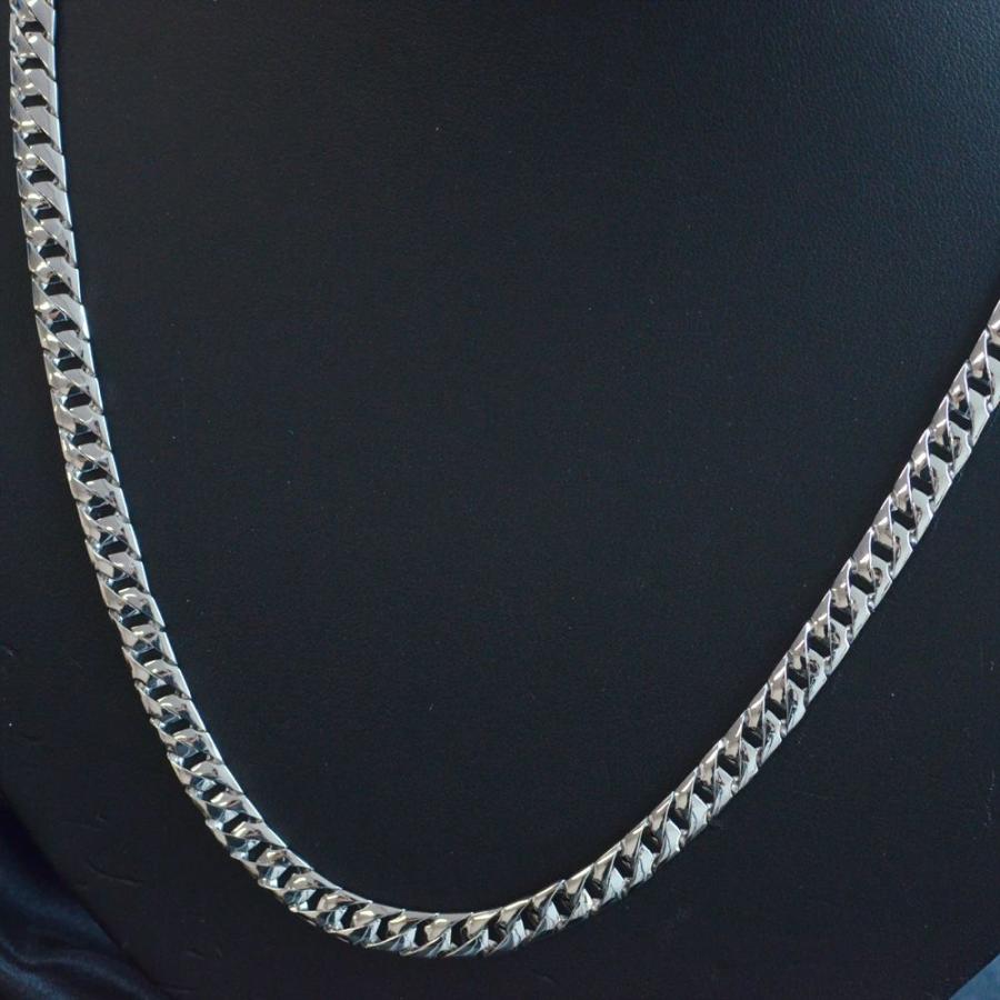 純プラチナ 喜平ネックレス pt999 Pt999 純プラチナ 喜平ネックレス 6面ダブル 12g 60cm 2.4mm幅 引輪
